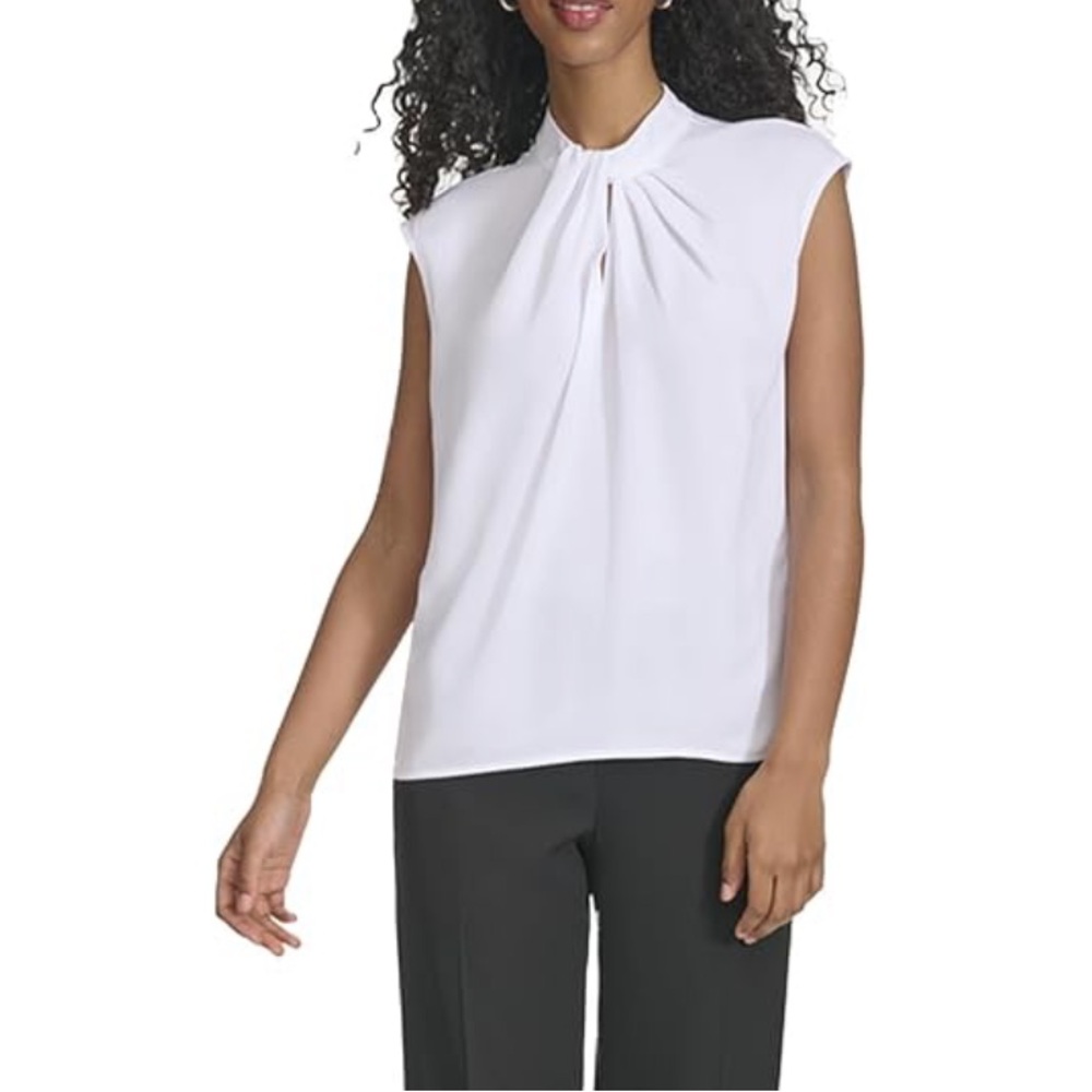 Calvin Klein Ivory Sleeveless Top